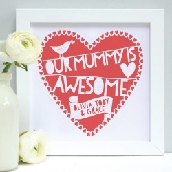 Personalised Our Mummy Is…Framed Print