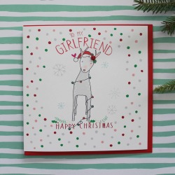 Girlfriend Christmas Greetings Card