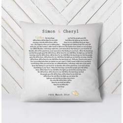 Song Lyrics Cushion