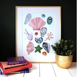 Shells And Coral Print