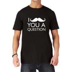 Moustache You A Question Funny T Shirt
