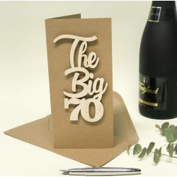 Personalised Big 70 Birthday Card