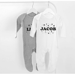Star Names Personalised Baby Grow