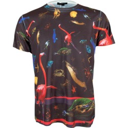 Unisex Hyper Real Flamingo Turtle Printed T Shirt Tee