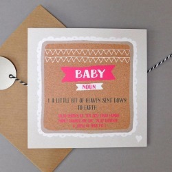 Funny New Baby Girl Card