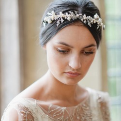 Pearl Acorn Wedding Tiara