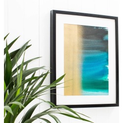 Colour Block Print With Hand Embellished Gold