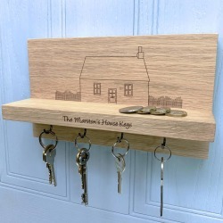 Personalised Cottage House Key Holder