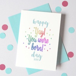 Personalised Yay! Birthday Card