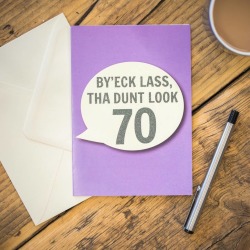 By'eck Lass, Tha Dunt Look 70 Card