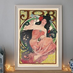 Vintage Job Alphonse Mucha Advertising Poster