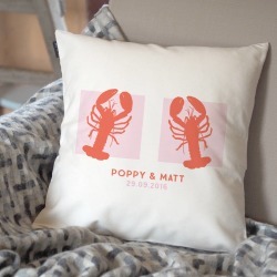 Personalised Lobster Cushion