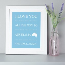 I Love You All The Way To… Print