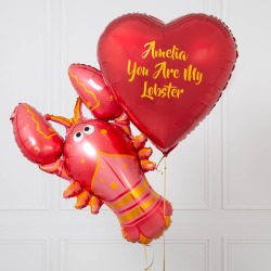 Inflated Personalised You're My Lobster Foil Balloons