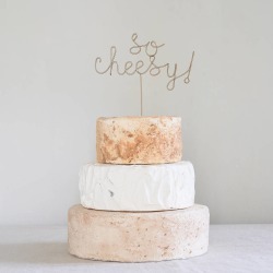 So Cheesy Wedding Cake Topper