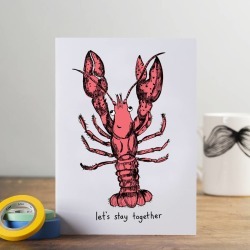 'Let's Stay Together' Lobster Card