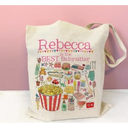 Personalised Best Babysitter Bag