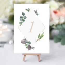 Delicate Foliage Table Numbers