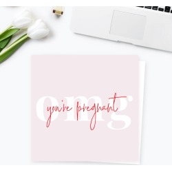 Omg You're Pregnant Congratulations Card