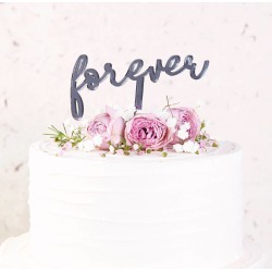 Forever Wedding Cake Topper