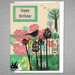 Park Gates Greetings Card
