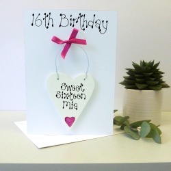 Personalised 16th Birthday Card