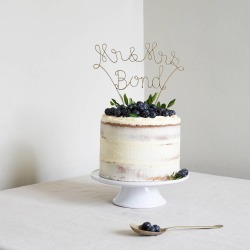 Personalised Surname Wedding Cake Topper