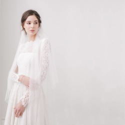 Two Tier Silk Style Wedding Veil