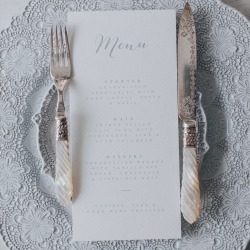 Bliss Menu Card