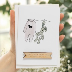Personalised New Baby Girl Card