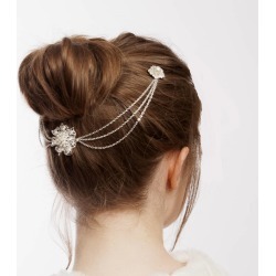 Wedding Hairpiece With Pearls