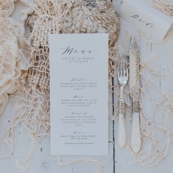 Felicity Menu Card
