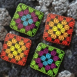 Crochet Granny Square Enamel Pin