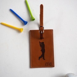 Personalised Leather Golf Tee Holder