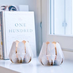 Metal Flower Design Votive Holder