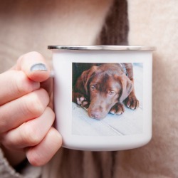 Personalised Pet Photo Enamel Mug