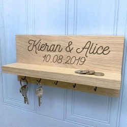 Personalised Couple's Name Key Holder