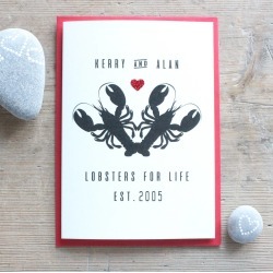Personalised Lobsters For Life Card