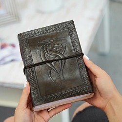 Celtic Dragon Leather Journal