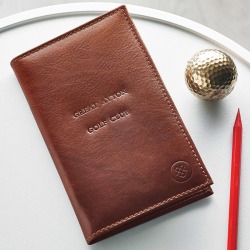 Personalised Leather Golf Card Holder. 'The Sestino'