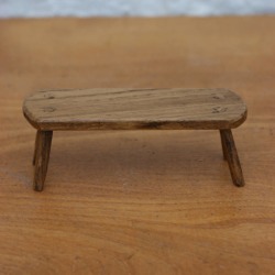 Jacobean Style Dolls House Mini Large Milking Stool