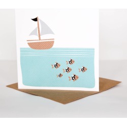 Boat And Fish Card
