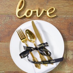 Personalised Place Setting Wedding Ribbon