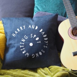 Denim Personalised Hobby Spot Cushion