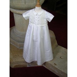 Christening Gown And Romper 'Fulham White'