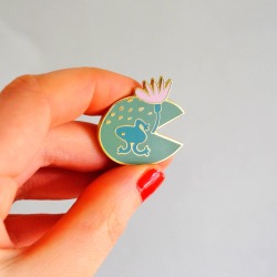 Lily Pad Enamel Pin Brooch