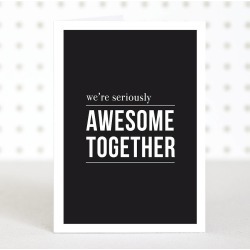'Awesome Together' Anniversary Card