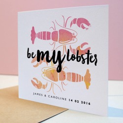 Be My Lobster Anniversary Card
