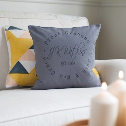 Personalised Signature Stamp Design Cushion