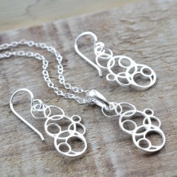 Silver Bubbles Jewellery Set